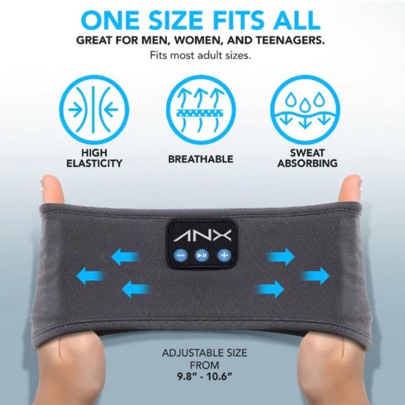 ANX SleepSounds headband headphones in Cheetah for Sport Workout or Lounging ~ - Picture 3 of 5